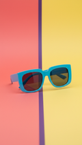 Occhiali statement blu sky pop